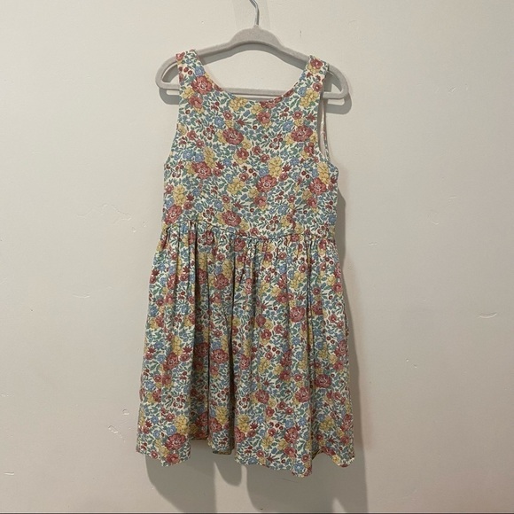 POLO Ralph Lauren Liberty Print Floral Girls Dress 6 button back - Picture 1 of 7